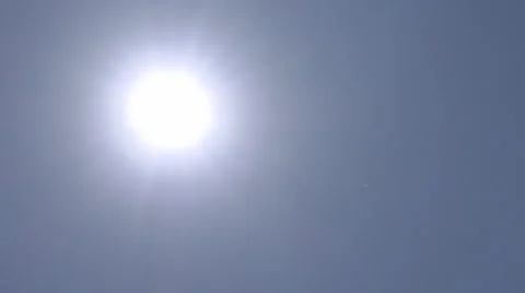 Sun Rays Sunbeam Blue Sky Background Use Lotion Beach Sunscreen Healthy Skin Stock Footage 50625935