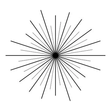 Sun rays Sunbeam concept icon black color vector illustration flat style imag 스톡 일러스트