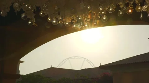 Sun rays through the crystal Video stock 203878550