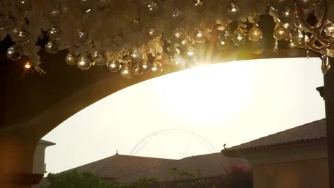Sun rays through crystals Stock Footage 203878533
