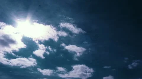 Sun rays time lapse t1225 Stock Footage 11213430