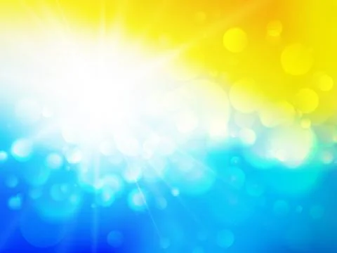 Sun rays tropical holiday background Illustrazione stock