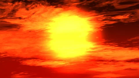 Sun red sky closeup 스톡 동영상 45584426