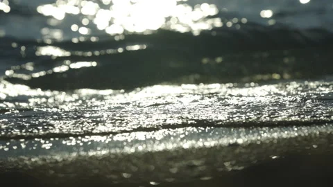 Sun reflect on the sea water Stock Footage 212787014