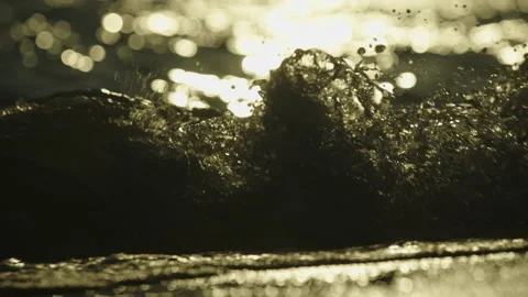 Sun reflect on the sea waves Stock Footage 212893224