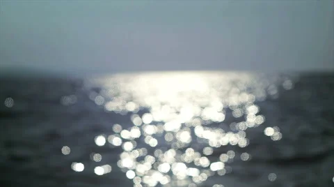 Sun reflected on the sea, summertime Stock Footage 52793525