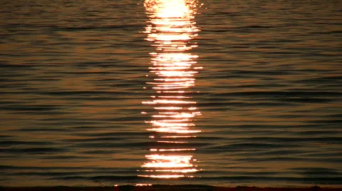 Sun is reflected off surface of the water (High Definition) Video stock 364975