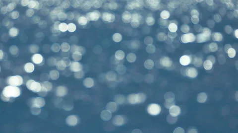 Sun Reflecting in Blue Water, Defocused Video stock 55689331