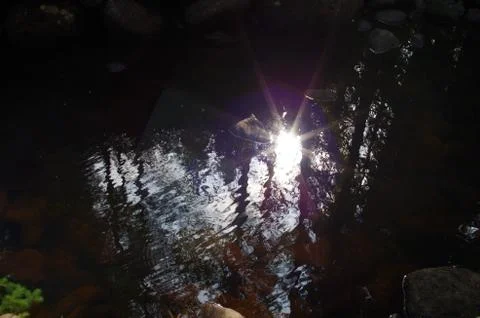 Sun reflecting Stock Photos