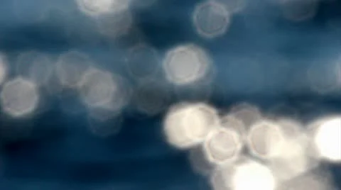 Sun reflecting on the sea Stock Footage 10740905