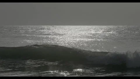 Sun Reflecting onto the sea. Stock Footage 300158118