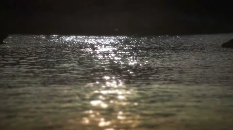 Sun reflectinos in beach Stock Footage 7741994