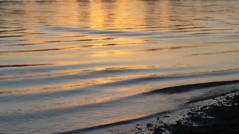 Sun Reflection and Waves Stock Footage 165362749