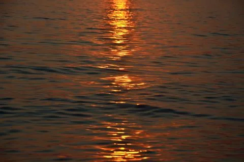 Sun Reflection in Evening Stock Photos