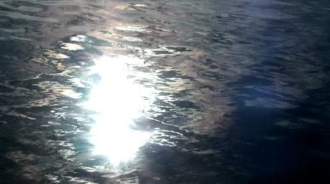 Sun reflection in the lake Video stock 10382533