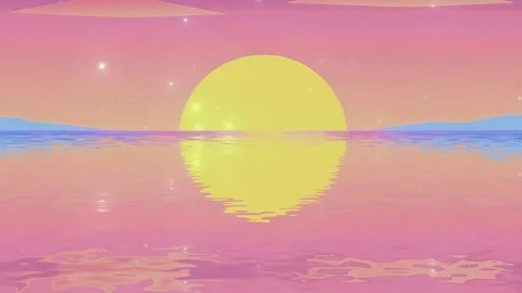 The Sun with reflection on the lake Stock Footage 303952138