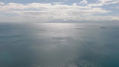 Sun reflection over the sea in Romblon, Philippines. Stock Footage 310816287