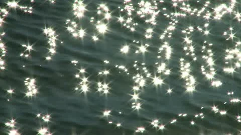 Sun reflection on a river, close up Video stock 10709975