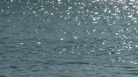 Sun reflection on a river, wide Stock Footage 10709964