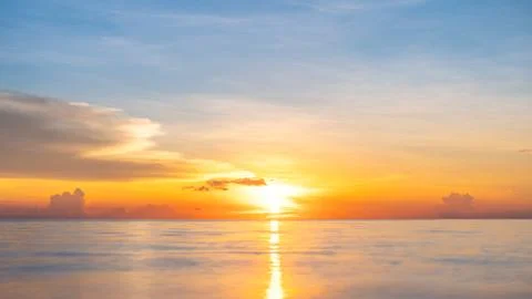 Sun reflection in the sea Stock Photos