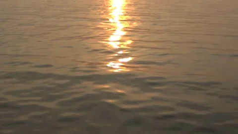 Sun reflection on sea surface Stock Footage 141276027