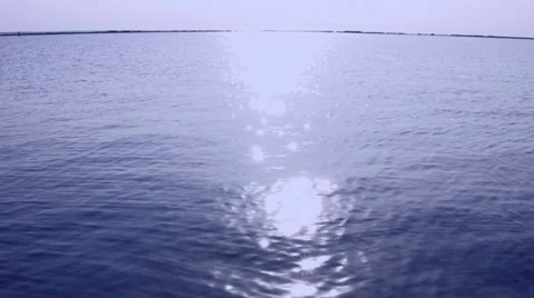 Sun reflection on Silver water Video stock 37010819