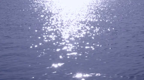 Sun reflection on Silver water Stock Footage 37011091