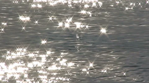Sun reflection on Silver water in HD Stock Footage 41234927