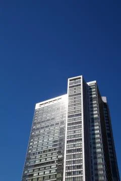 Sun reflection skyscraper Stock Photos