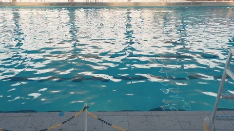 Sun reflection on a swimming pool Stock Footage 109500509