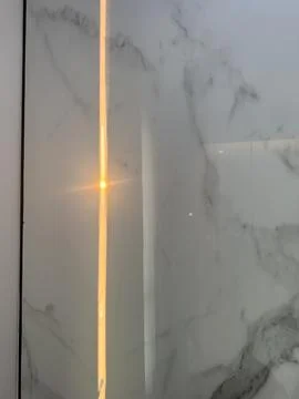 Sun reflection at the wall Foto stock