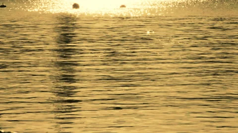 Sun reflection on the water Vídeo Stock 32765707