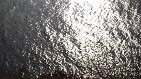 Sun reflection on the water surface Video stock 71754082