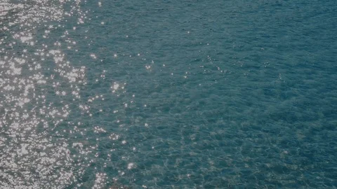 Sun reflection of the waves Stock Footage 123247378