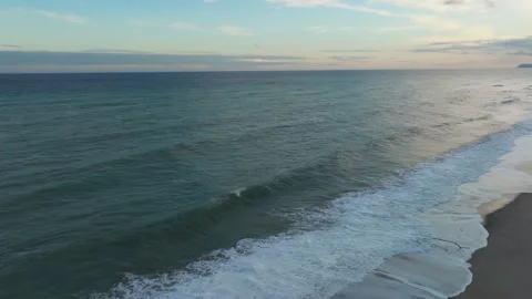 Sun Reflection On The White Foam Of Waves Stock Footage 301941089