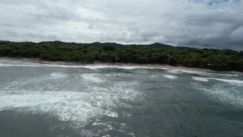 Sun reflections in ocean breakers truck Stock Footage 213752689