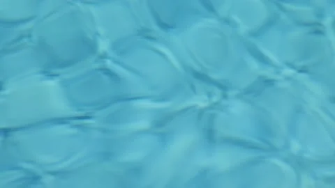 Sun Reflections in Pool Water. Tiled Mosaic at the Bottom of the Pool. Stock Footage 205019448