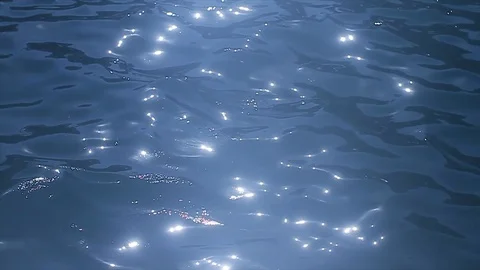 Sun reflections in water Stock Footage 85843555