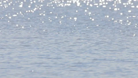 Sun Reflections at the Water Surface Video stock 107743859