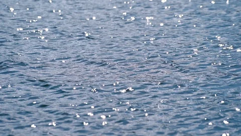Sun Reflections at the Water Surface Video stock 126372813