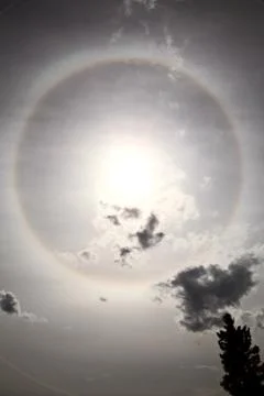 Sun Ring Canada 스톡 사진