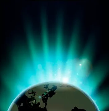Sun rise background Stock Illustration