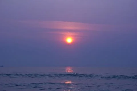 Sun rise on the beach 13 스톡 사진