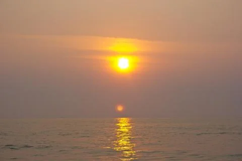 Sun rise on the beach 17 Stock Photos