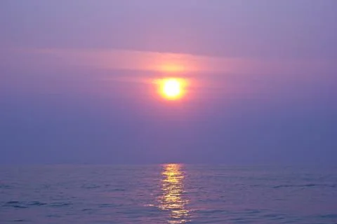 Sun rise on the beach 19 스톡 사진
