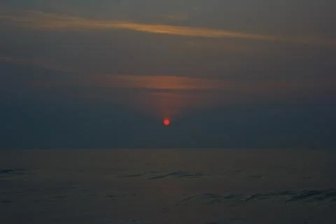 Sun rise on the beach 2 Stock Photos