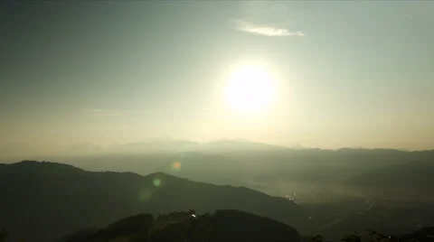 Sun rise from Hakuba Video stock 66748814
