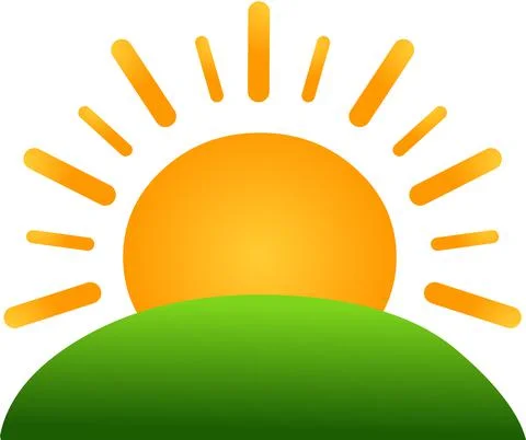 Sun Rise Logo Vector illustration Stock Illustration