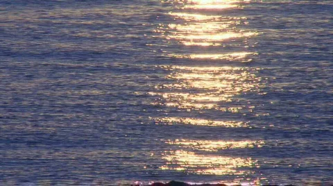 Sun rise on ocean reflection Stock Footage 299134