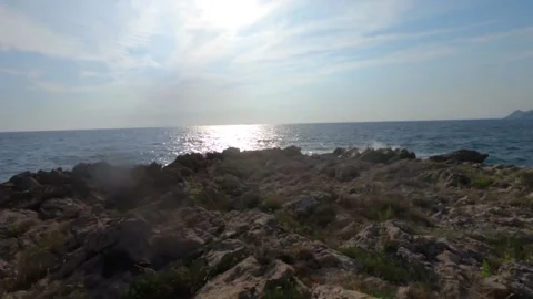 Sun rise at sea Stock Footage 160624333